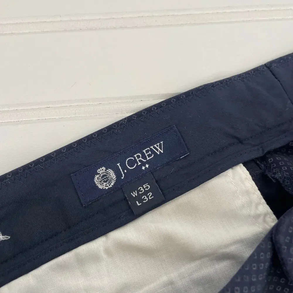 J. Crew Men’s Pants Flat Front Work Office Size 35x32
